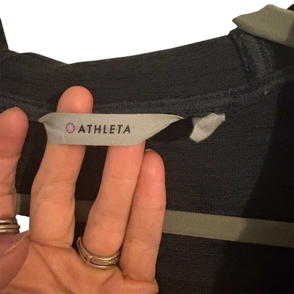 Athleta Blissful Wrap Hooded Open Front Cardigan | Oversized Sweater | Size XS - Picture 3 of 5